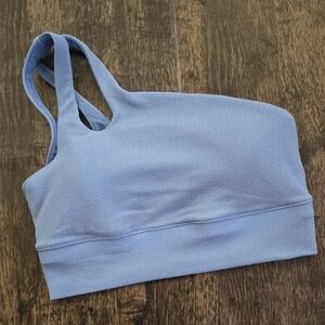 CALIA One Shoulder Light Periwinkle Blue Sports Bra Sz S